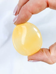 Orange Calcite Worry Stone