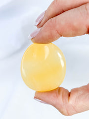 Orange Calcite Worry Stone