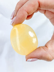 Orange Calcite Worry Stone