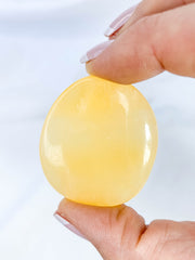 Orange Calcite Worry Stone
