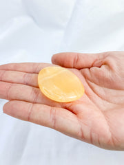 Orange Calcite Worry Stone