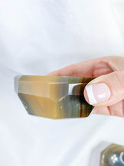 Agate Octagon Polished Bowl