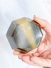 Agate Octagon Polished Bowl