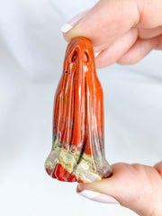 Red Jasper Ghost Carving