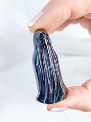 Black Obsidian Ghost Carving