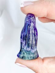 Fluorite Multi Coloured Ghost Carving