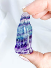 Fluorite Multi Coloured Ghost Carving