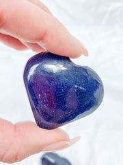 Blue Gold Stone Heart | Medium