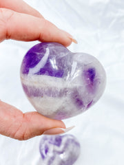 Amethyst Chevron Heart | Large