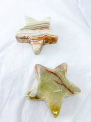 Green Onyx Star Carving | Large