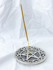 Pentagram Silver Plated Incense Holder