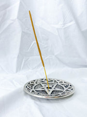 Pentagram Silver Plated Incense Holder