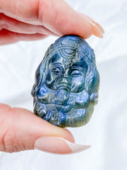 Labradorite Ganesha Carving