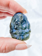 Labradorite Ganesha Carving