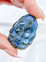 Labradorite Ganesha Carving