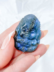 Labradorite Ganesha Carving