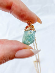 Love Necklace Trio | Purple Agate + Amazonite + Strawberry Quartz
