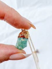 Love Necklace Trio | Purple Agate + Amazonite + Strawberry Quartz