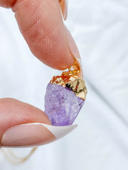 Balance Necklace Trio | Labradorite + Amethyst + Red Quartz
