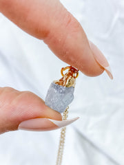 Strength Necklace Trio | Lapis Lazuli + Clear Quartz + Aquamarine