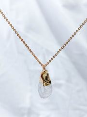 Cleanse Duo | Clear Quartz Necklace + Earring