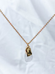 Cleanse Duo | Clear Quartz Necklace + Earring
