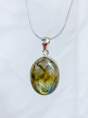 Labradorite Pendant Sterling Silver