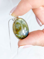 Labradorite Pendant Sterling Silver