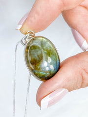 Labradorite Pendant Sterling Silver