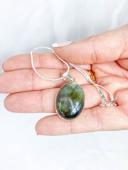 Labradorite Pendant Sterling Silver