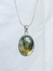 Labradorite Pendant Sterling Silver