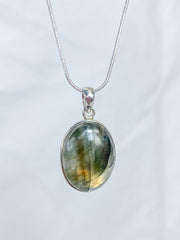 Labradorite Pendant Sterling Silver