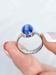 Blue Kyanite Ring Sterling Silver