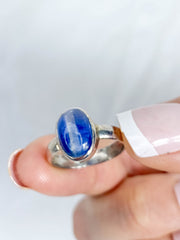 Blue Kyanite Ring Sterling Silver