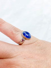 Blue Kyanite Ring Sterling Silver
