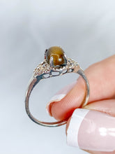 Tiger Eye Ring Sterling Silver