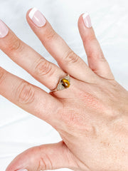 Tiger Eye Ring Sterling Silver