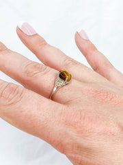 Tiger Eye Ring Sterling Silver