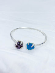 Apatite and Garnet Natural Cuff Bracelet