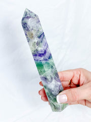 Fluorite Polished Point 415g
