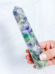 Fluorite Polished Point 415g