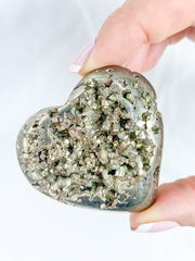 Pyrite Cluster Heart 107g