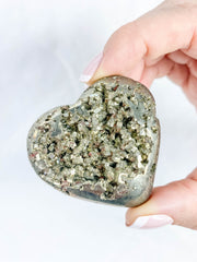 Pyrite Cluster Heart 107g