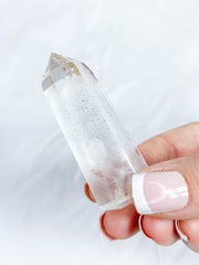 Clear Quartz Polished Point with Inclusions 50g