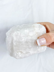 Clear Quartz Natural Candle Base