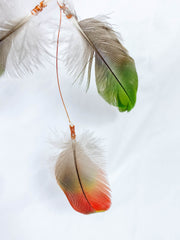 Abundance Amulet Citrine and Macaw Feather
