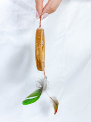 Abundance Amulet Citrine and Macaw Feather
