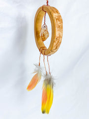 Abundance Amulet Citrine and Macaw Feather