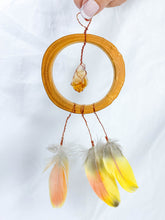 Abundance Amulet Citrine and Macaw Feather