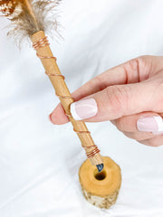 Gaia Healing Wand with Wooden Stand